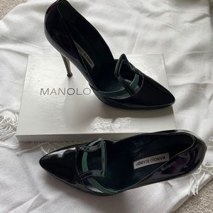 100th Anniversary Manolo Blahnik patent heels